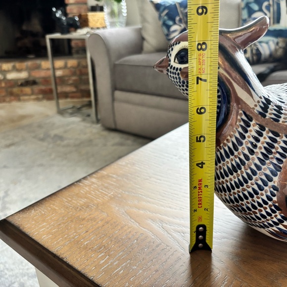 TONALA QUAIL POTTERY SIGNED SANTANA BIRD FOLK ART ARTSY DECOR MEXICAN ART - Picture 4 of 7